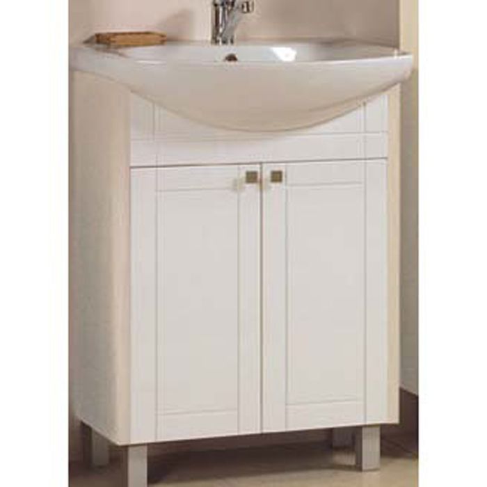 Комплект: тумба Акватон "Альпина 65", цвет дуб молочный, раковина BALTIKA-65