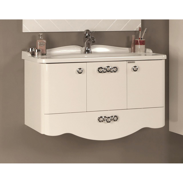 Комплект: тумба Акватон "Венеция 90", цвет белый, раковина "Венеция 900"