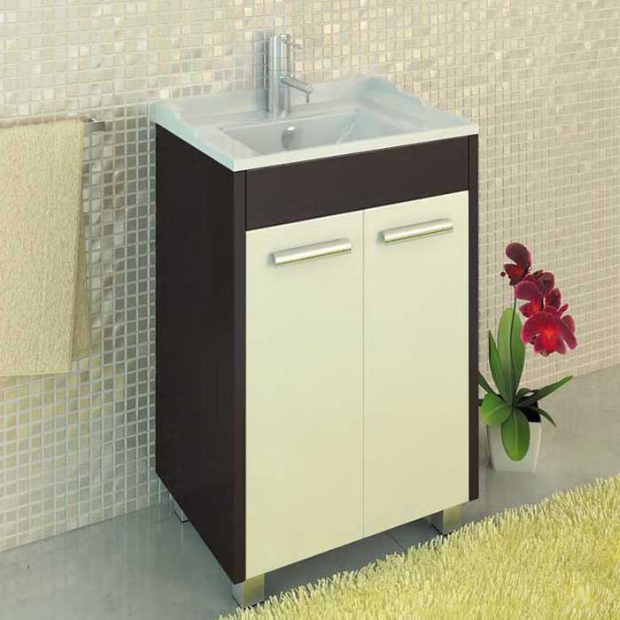 Тумба-комплект Comforty "Барселона-60", 85х60х45 см, с раковиной, цвет венге