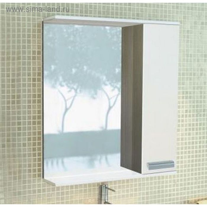 фото Зеркало-шкаф для ванной "манчестер-60" 63,2 х 60 х 13,4 см, цвет венге comforty