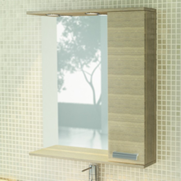 фото Зеркало-шкаф для ванной "марио-75" 83,2 х 75 х 15,4 см, цвет сосна лоредо comforty