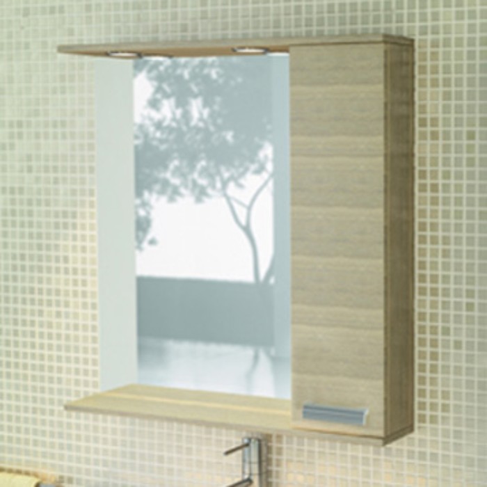 фото Зеркало-шкаф для ванной "марио-90" 83,2 х 90 х 15,5 см, цвет сосна лоредо comforty