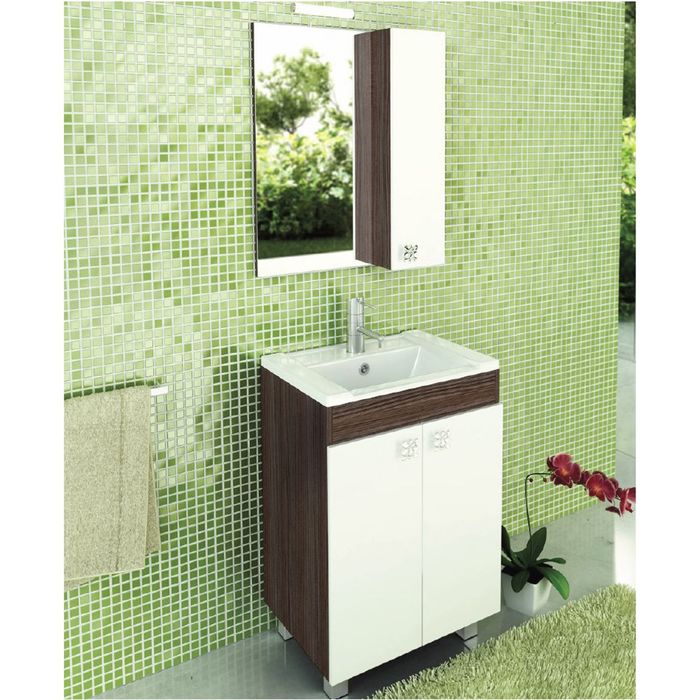 Зеркало-шкаф для ванной "Рио-60" 70 х 59,6 х 14,6 см, дуб солсбери