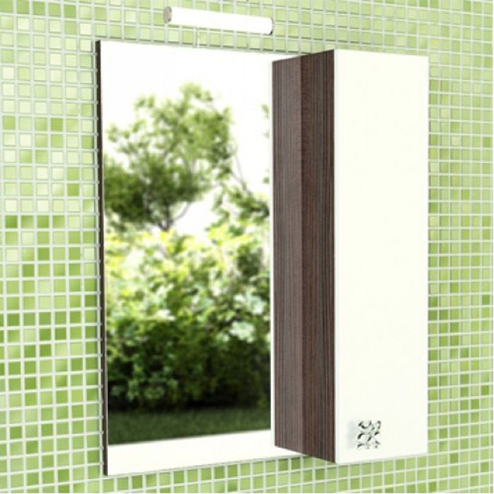 Зеркало-шкаф для ванной "Рио-60" 70 х 59,6 х 14,6 см, дуб солсбери