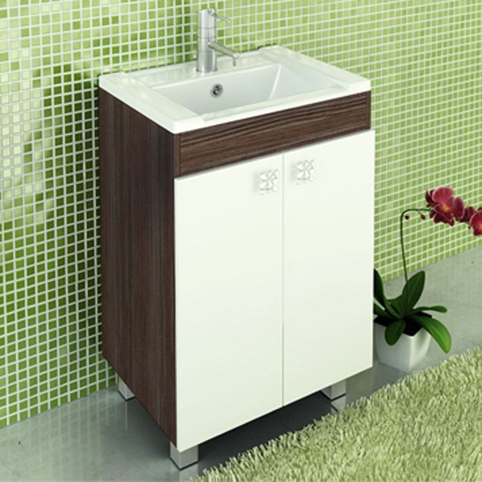 Тумба-комплект Comforty "Рио-60", 88.2х60х45 см, с раковиной, цвет дуб солсбери