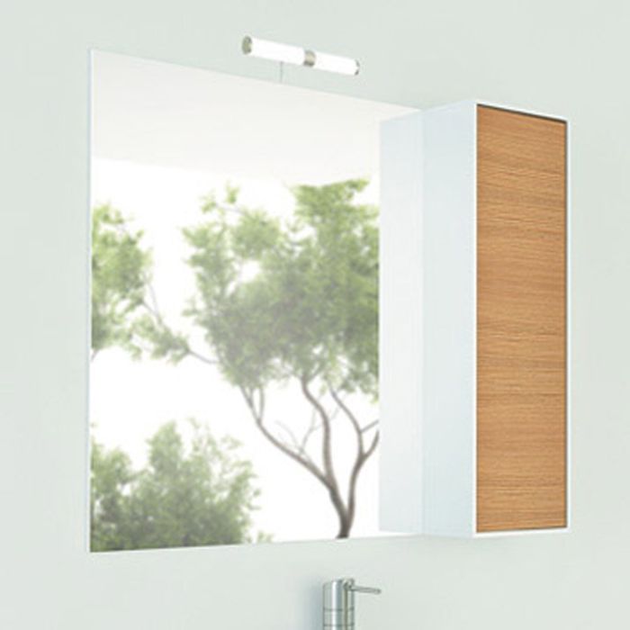 Зеркало-шкаф для ванной "Терция-90" 80 х 90 х 15 см , кофе полоска