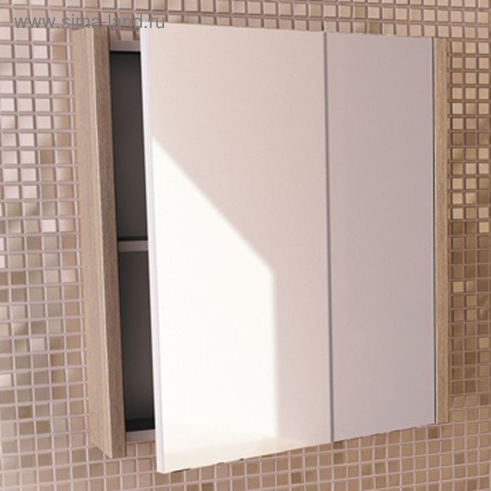 фото Зеркало-шкаф для ванной "тулуза-60" 67 х 60 х 14 см, цвет сосна лоредо comforty