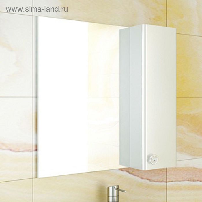 фото Зеркало-шкаф для ванной "флоренция-70" 75 х 70 1,5 см, белый comforty
