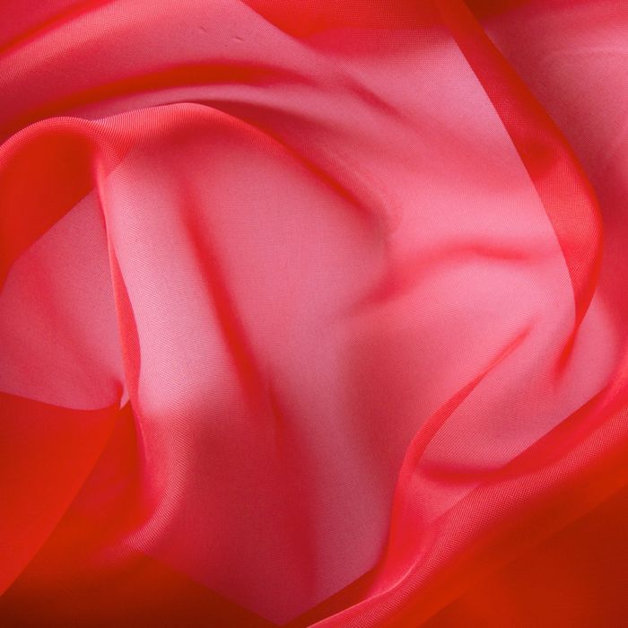 Штора вуаль, ширина 150 см, высота 260 см, цвет красный