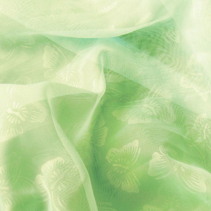 Штора вуаль с тиснением МИКС, ширина 300 см, высота 260 см, цвет фисташка