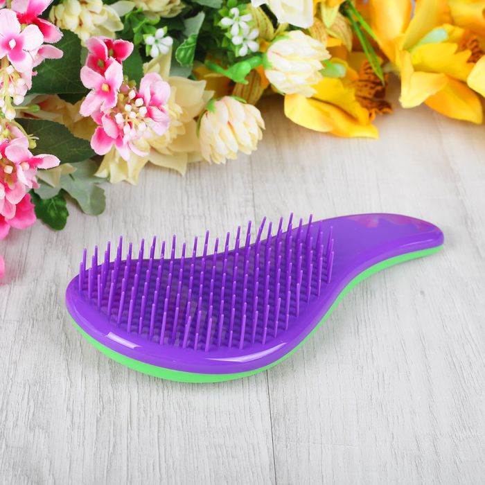 Расчёска массажная, 19(±1)см, цвет МИКС