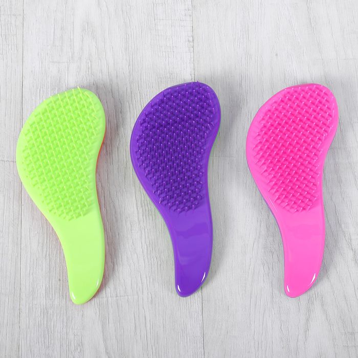 Расчёска массажная, 19(±1)см, цвет МИКС