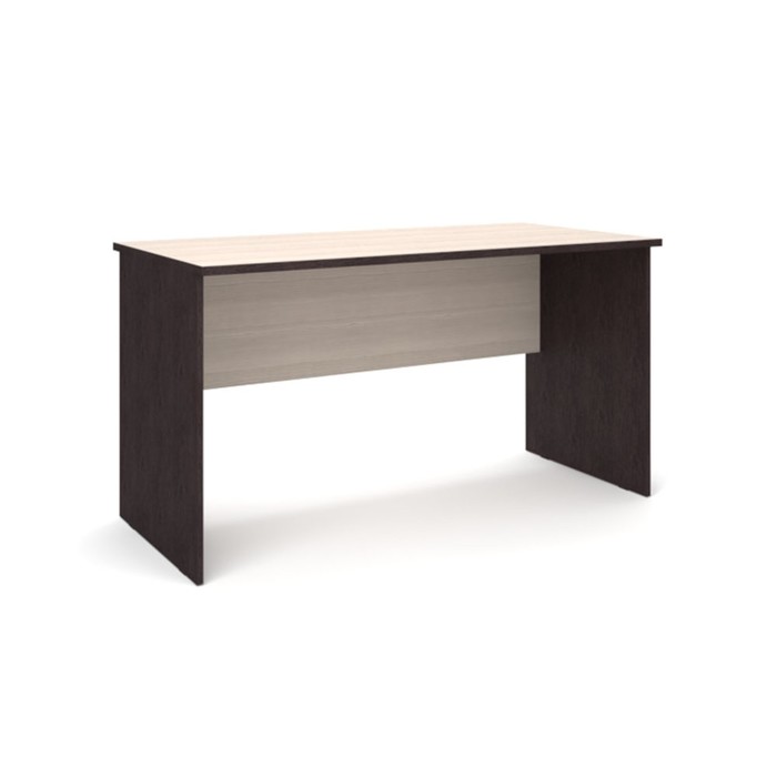 Стол офисный 1590х680х750 Венге/Дуб, кр. Венге