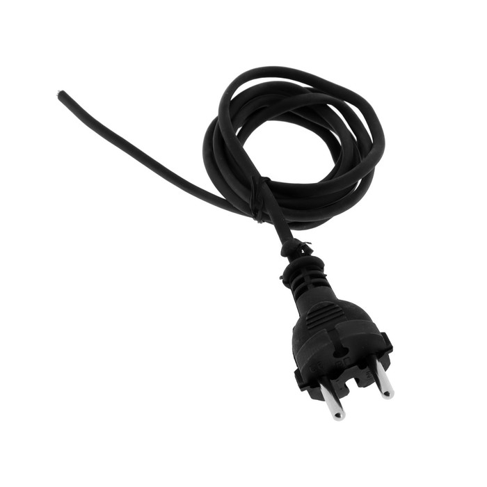 Шнур соединительный с вилкой, 2.2 м, ШВВП 2х0.5, белый