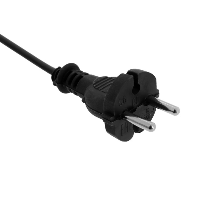 Шнур соединительный с вилкой, 2.2 м, ШВВП 2х0.5, белый