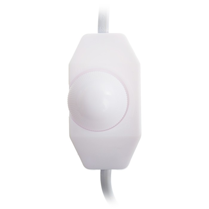 Шнур "СТОС", V3, с вилкой для бра, с диммером, 1.5 м, белый