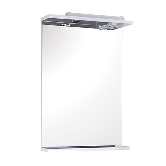 Зеркало с полкой «Кипр» с подсветкой, 48 см