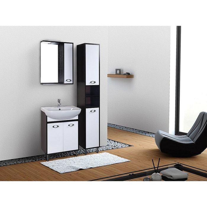 Шкаф-зеркало Джакарта 58 см. с подсветкой - правое