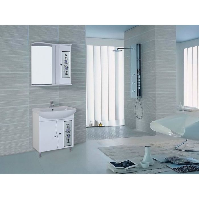 Шкаф-зеркало Шри - Ланка 58 см. без подсветки, универсальный