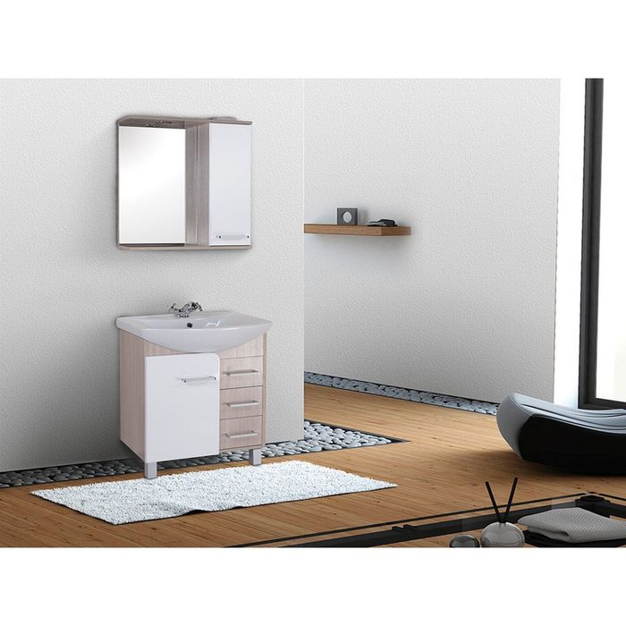 Шкаф-Зеркало Сеул 58 см. с подсветкой правое