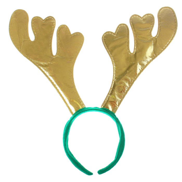 Карнавальный ободок "Рога", цвет серебряный