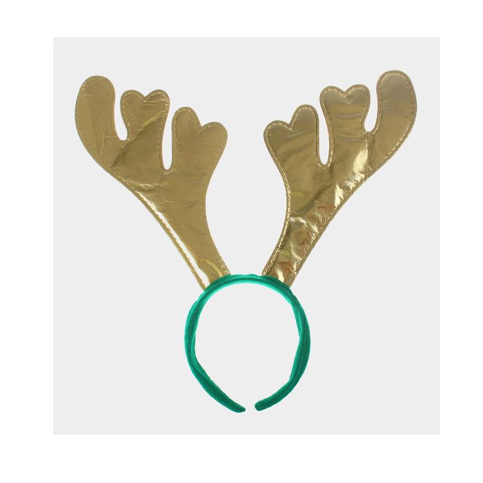 Карнавальный ободок "Рога", цвет серебряный