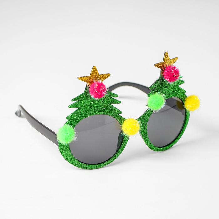 фото Карнавальные очки «ёлочка», цвета микс страна карнавалия