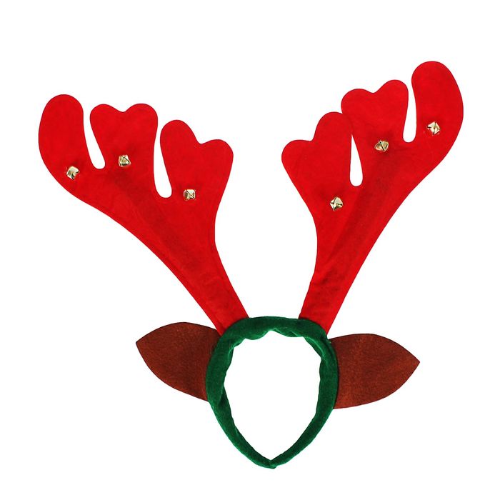 Карнавальный ободок "Рога", маленькие бубенчики