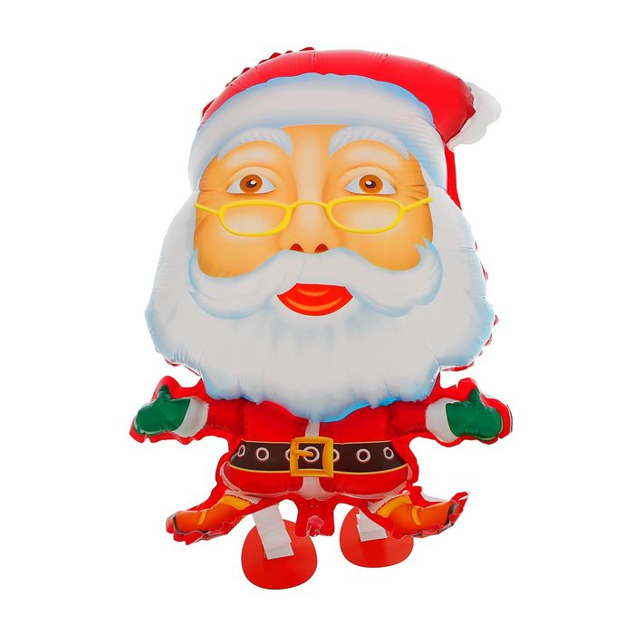 Шар фольгированный 32" "Санта Клаус" ходячий