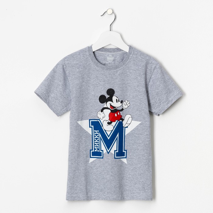 Футболка детская "М", Микки Маус и друзья, рост 134-140 (36) см, 9-10 лет, 100% хлопок