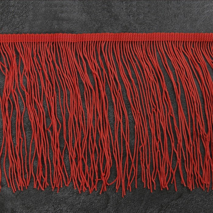 Тесьма декоративная "Бахромушка", ширина 15см, длина 5±1м, цвет коралловый