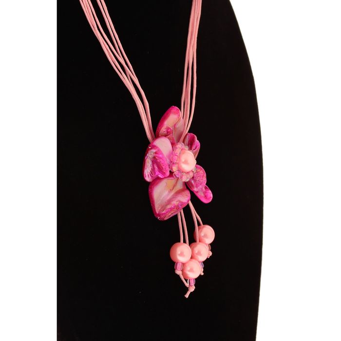 Колье "Розовый бутон"