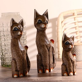 

Сувенир дерево (набор 3 шт) "Кошки" 30,25,20 см