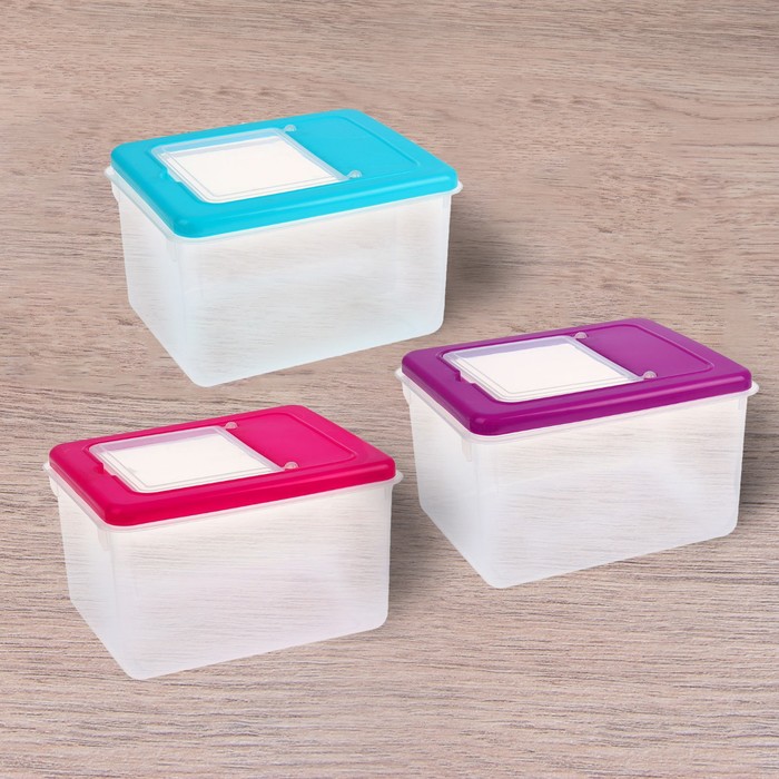 Контейнер для хранения сыпучих продуктов 500 мл, цвета МИКС