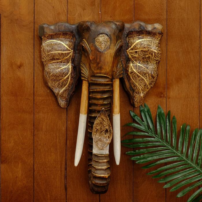 Сувенир "Голова слона" тёмный