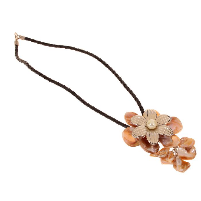 Колье "Перламутровый цветок"