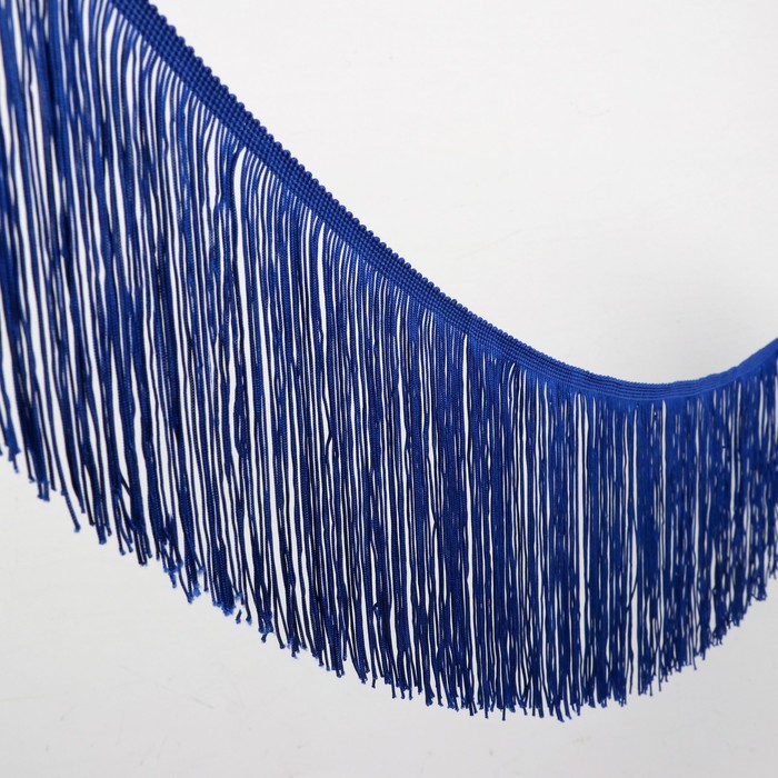 Тесьма декоративная "Бахромушка", ширина 15см, длина 5±1м, цвет синий