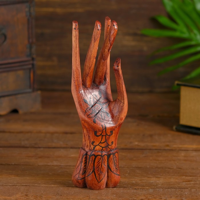 Подставка для колец "Рука роспись мехенди"