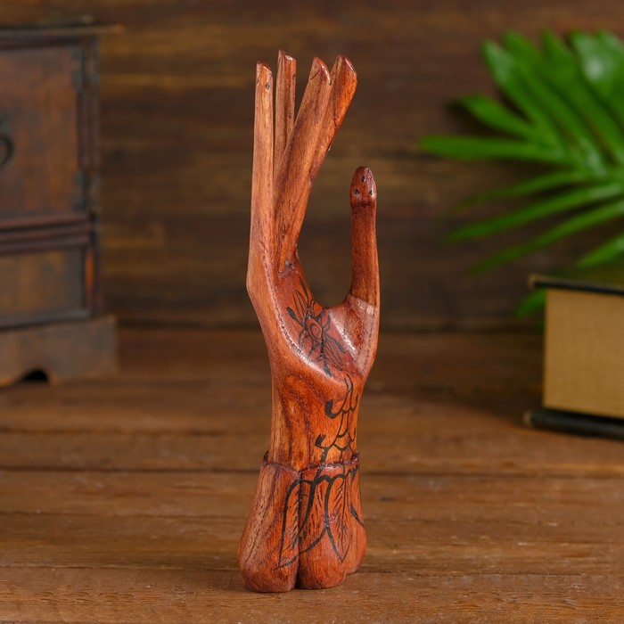 Подставка для колец "Рука роспись мехенди"