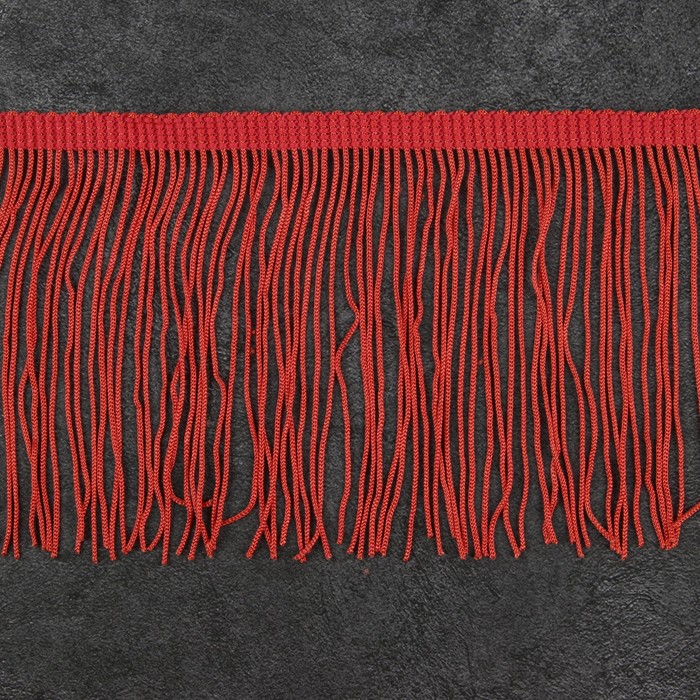 Тесьма декоративная "Бахромушка", ширина 10см, длина 5±1м, цвет коралловый