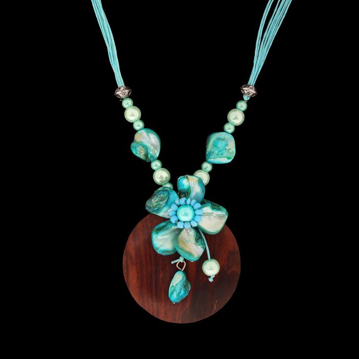 Колье "Космо" голубое