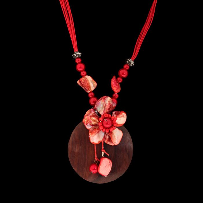 Колье "Космо" красное