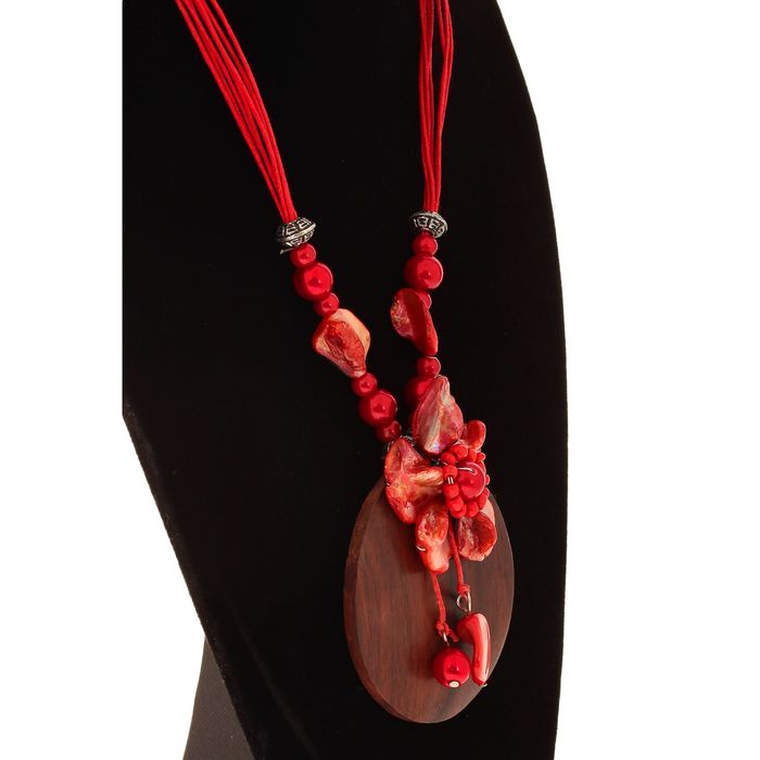 Колье "Космо" красное