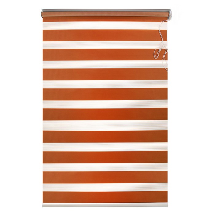 Штора рулонная 90х180 см "День-Ночь", цвет коричневый