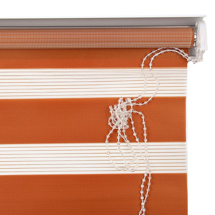 Штора рулонная 90х180 см "День-Ночь", цвет коричневый