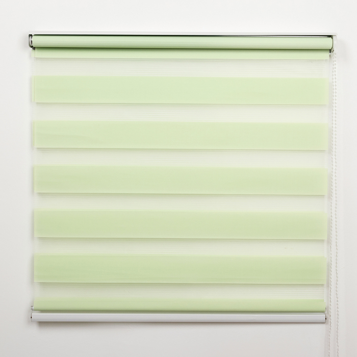 Штора рулонная 90х180 см &quot;День-Ночь&quot;, цвет зеленый