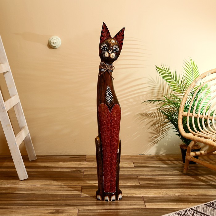 Сувенир дерево Кошка 100 см, МИКС сувенир дерево рыжая кошка с полосатым хвостиком 7 5х15х100 см