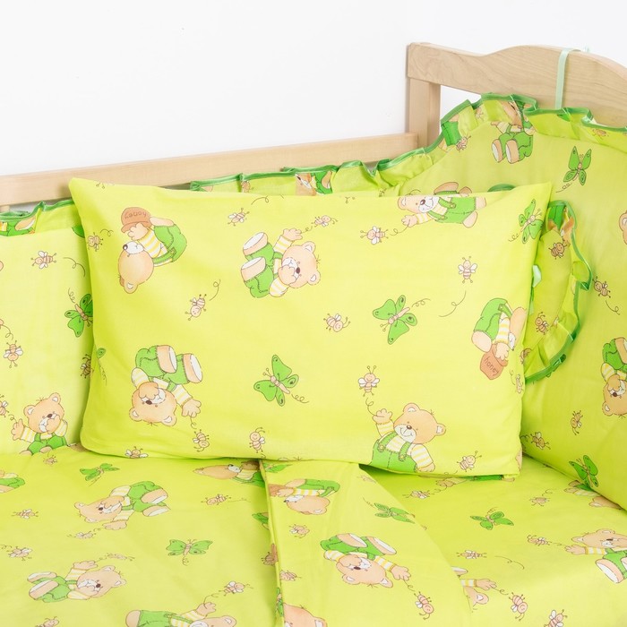 Комплект "Мишки с медом" (6 предметов), цвет зеленый 61/1