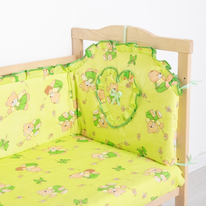 Комплект "Мишки с медом" (6 предметов), цвет зеленый 61/1