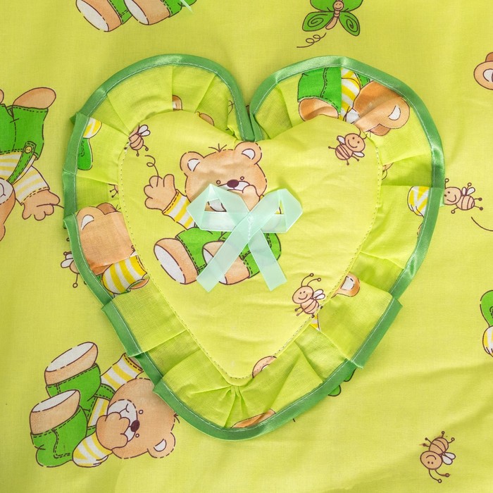 Комплект "Мишки с медом" (6 предметов), цвет зеленый 61/1